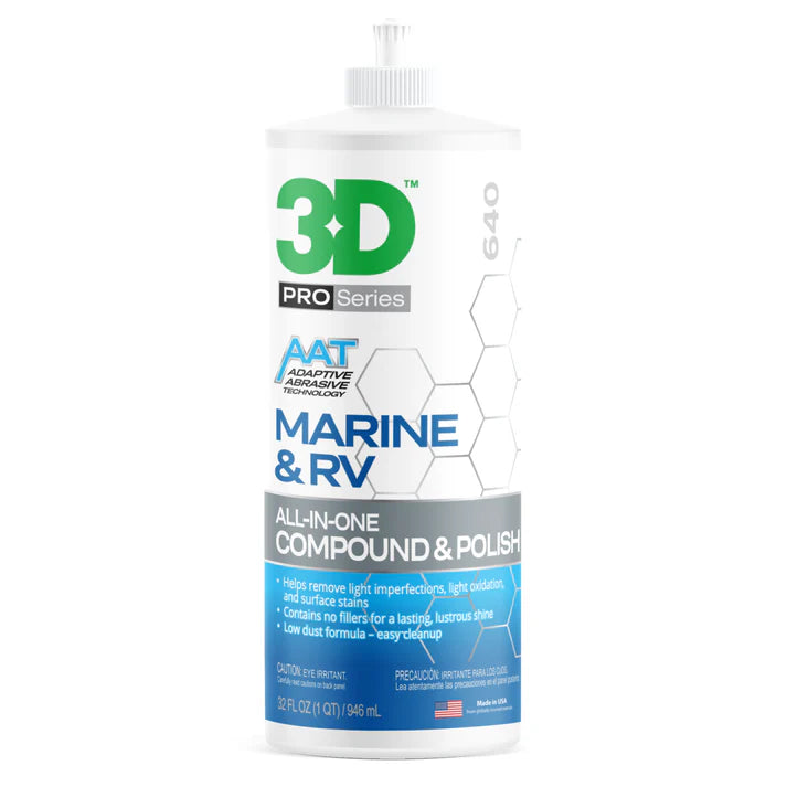 Composto e polidor tudo-em-um 3D Marine &amp; RV