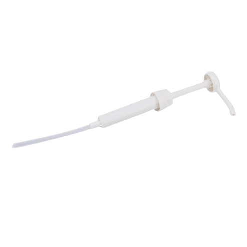 White pump dispenser - side view