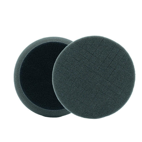 Black finishing foam pad 80mm - front & back view