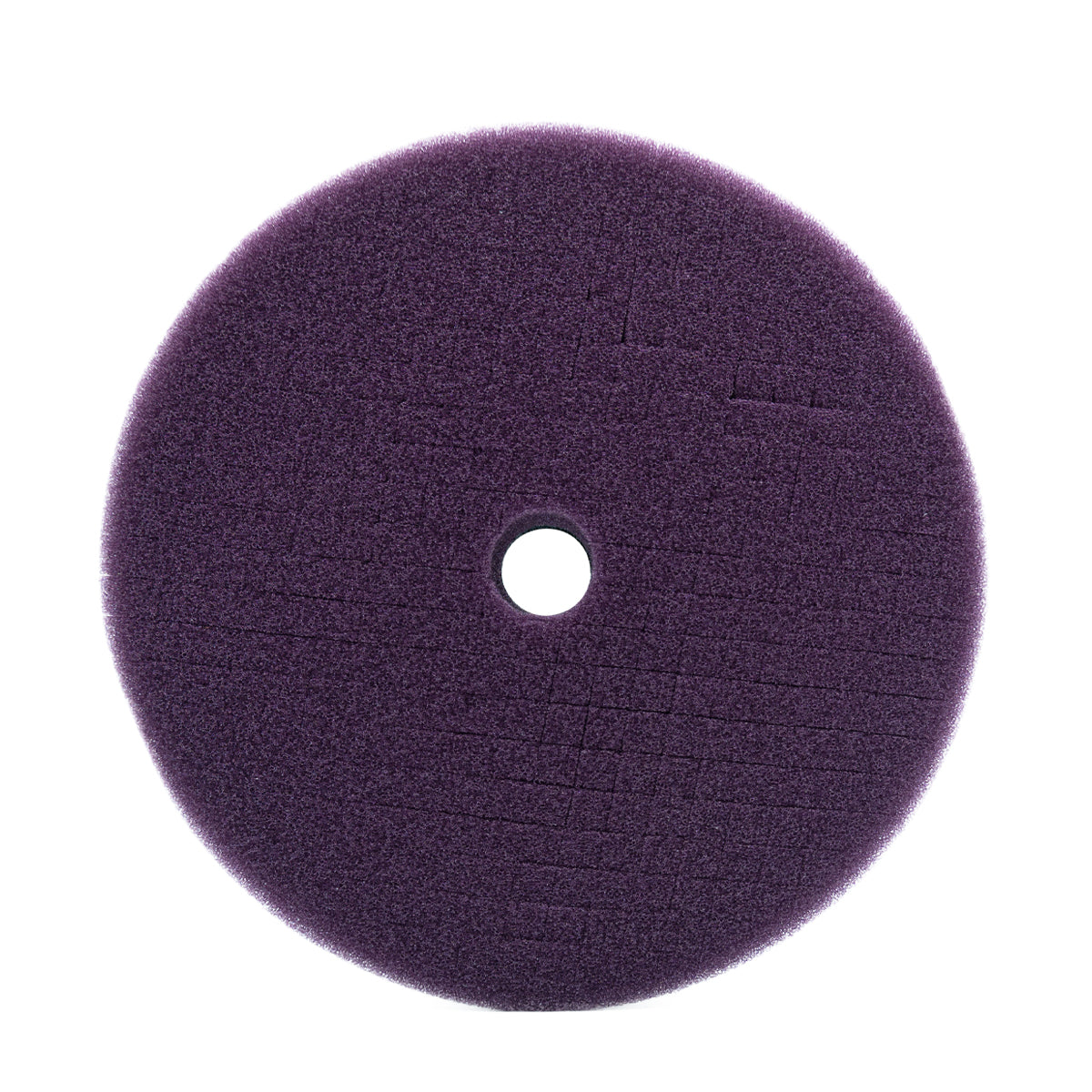 Purple cutting foam pad on a white background