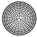 Black wash bucket grid guard - top view